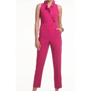 Trina Turk Pink Ruffled Jumpsuit